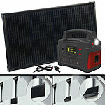 revolt Powerstation & Solar-Generator mit 60-W-Solarpanel, 420 Wh, 600 W revolt Flexible Solarpanels & Solar-Konverter
