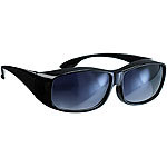 PEARL 2er-Set Überzieh-Sonnenbrillen "Day Vision" für Brillenträger PEARL Kontrastverstärkende Überzieh-Sonnenbrillen
