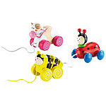 Playtastic Lustige Holz-Ziehfiguren im 3er-Set Playtastic Holz-Ziehfiguren