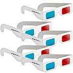 PEARL 3D-Brillen rot/cyan im praktischen 5er-Spar-Paket PEARL 3D-Brillen