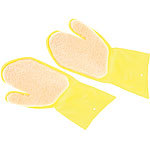 PEARL Handschuhe mit Polier-Pad aus Acryl, rechts- & linkshändig PEARL