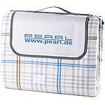 PEARL 2er-Set wasserdichte XXL-Picknick-Decken aus Fleece, 2,5 x 2 m PEARL Wasserdichte Picknickdecken