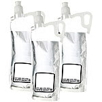 PEARL 3er-Pack faltbare Trinkflasche für Sport & Freizeit, 2 Liter PEARL 