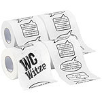 infactory 12er-Set Toilettenpapiere "Witze", 2-lagig infactory Fun-Toilettenpapier-Rollen