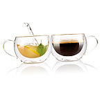 Cucina di Modena Doppelwandiges Kaffee- & Tee-Glas, 2er-Set Cucina di Modena Doppelwandige Gläser Tee- & Kaffeetassen