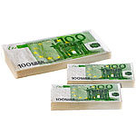 PEARL Imponier-Set 200 Taschentücher & 100 Servietten im 100-Euro-Design PEARL Scherzartikel