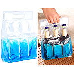 PEARL Kühl-Tragetasche für 6 Flaschen oder Getränkedosen PEARL Flaschenkühler Tragetaschen