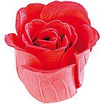 PEARL 6 rote Rosen-Duftseifen in Geschenk-Box PEARL Rosenblüten-Duftbäder