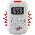 infactory 4er-Set Elektronischer Timer mit Ton-, Licht- und Vibrationsalarm infactory Timer mit Licht- und Vibrations-Alarm