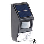 Lunartec LED-Solar-Wandleuchte, Dämmerungs- & PIR-Bewegungssensor, 50 lm, 0,5 W Lunartec