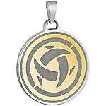 St. Leonhard Ketten-Anh�nger, Titan, teilweise vergoldet St. Leonhard Herren-Anh�nger