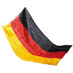 PEARL Deutschlandfahne 150 x 90 cm aus reißfestem Polyester PEARL Deutschland-Fahnen