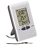 PEARL Digitales Innen- und Außen-Thermometer mit LCD-Display und Uhrzeit PEARL Digitales Innen- & Außen-Thermometer