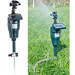 Royal Gardineer Wasserstrahl-Tierschreck mit PIR-Sensor, Batterie & Solar Royal Gardineer