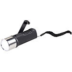 Lunartec Dynamo-LED-Taschenlampe, 80 Lumen, 1 Watt, auch per USB ladbar Lunartec LED-Dynamo-Taschenlampen