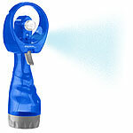 PEARL 4er-Set Hand-Ventilatoren mit Wassersprüher, je 300ml, Batteriebetrieb PEARL Hand-Sprüh-Ventilatoren