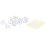 AGT 12er-Set Eckenschutz für Babys und Kinder, transparent, Größe L AGT