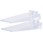 AGT 2er-Set transparente Kunststoff-Türkeile, 8,7 cm, stapelbar AGT