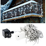 Lunartec LED Lichterketten-Vorhang 'Snow' mit 180 LEDs, IP44, kaltweiß Lunartec LED-Lichterketten-Vorhänge
