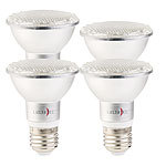 Lunartec LED-Pflanzenlampe mit 48 LEDs, 50 Lumen, E27, 4er-Set Lunartec LED-Pflanzenlampen E27 (rot & blau)