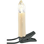 Lunartec LED-Weihnachtsbaum-Lichterkette mit 20 Kerzen, 3 Watt Lunartec LED-Weihnachtsbaumkerzen-Lichterketten
