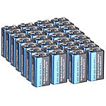 PEARL 30er-Set 9V-Block Alkaline-Batterien PEARL