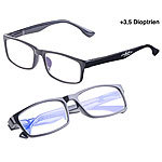 infactory 2er Pack Bildschirm-Brille mit Blaulicht-Filter, +3,5 Dioptrien infactory Bildschirm-Brillen mit Blaulicht-Filter