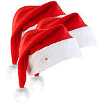 Weihnachtsmütze Singende und tanzende Nikolausmütze Plüsch Rand 