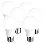 Luminea 6er-Set LED-Lampen, tageslichtweiß, 806 Lumen, 220°, F Luminea LED-Tropfen E27 (tageslichtweiß)