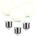 Luminea 3er-Set LED-Lampen E27, 8 W (ersetzt 75 W), 806 Lumen, warmweiß Luminea 