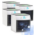 Sichler Haushaltsgeräte 4er-Set 2in1-Tisch-Luftkühler und -Luftbefeuchter LW-110 Sichler Haushaltsgeräte 