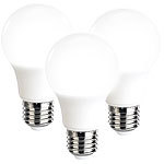 Luminea 3er-Set LED-Lampen, tageslichtweiß, 806 Lumen, E27, F, 8 Watt Luminea 