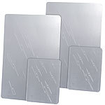 AGT 4er-Set Reinigungsplatten für Silber, je 2 große und kleine Platte AGT