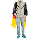 PEARL Deutschland-Cape 150 x 110 cm mit Ärmeln - Bodyflag PEARL Deutschland-Fahnen