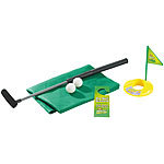 infactory 7-teiliges Golfspiel-Set für Bad & WC, inkl. Golf-Grün und Türhänger infactory