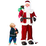 infactory Singender und tanzender XXL-Weihnachtsmann mit Karaoke, 160 cm infactory Singender und tanzender XXL-Weihnachtsmann mit Karaoke