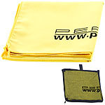 PEARL Extra saugfähiges Mikrofaser-Handtuch, 80 x 40 cm, gelb PEARL Mikrofaser-Handtücher