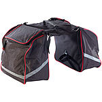 Xcase Doppel-Gepäckträgertasche, wasserabweisend, mit Reflektions-Streifen Xcase