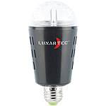Lunartec Disco-LED-Lampe mit Sternenfunkel-Effekt & Soundsensor, E27 Lunartec LED-Disco-Tropfen E27 mit Farbwechsel (RGBW)