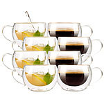 Cucina di Modena Doppelwandiges Kaffee- & Tee-Glas, 8er-Set Cucina di Modena