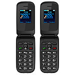 simvalley MOBILE 2er-Set  Notruf-Klapphandys XL-949 mit Garantruf Easy, Dual-SIM simvalley MOBILE Notruf-Klapphandys mit Bluetooth und Dual-SIM