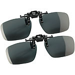 Speeron 2er-Set Sonnenbrillen-Clips "Fashion" für Brillenträger, polarisiert Speeron Polarisierende Sonnenbrillen-Clips für Brillenträger