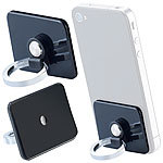 Callstel 2er-Set Mini-Ring-Ständer und -Halterung für Smartphones und Tablets Callstel Ring-Halterungen für Smartphones- und Tablets