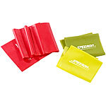 Speeron 6er-Set Widerstandsbänder aus Latex, 3 Stärken, je 1,5 m Länge Speeron Pilates Fitnessbänder