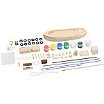 Playtastic 70-teiliger Schiff-Bausatz Schlepper aus Holz Playtastic 