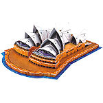 Playtastic Faszinierendes 3D-Puzzle "Opera House" in Sydney, 58 Puzzle-Teile Playtastic
