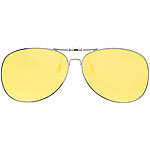 PEARL Nachtsicht-Brillenclip im Pilotenbrillen-Design, polarisiert, UV400 PEARL 