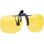 PEARL 2er-Set Nachtsicht-Brillenclips, rundliches Design, polarisiert, UV400 PEARL Nachtsicht-Brillen-Clips für Brillenträger