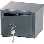 Xcase Kompakter Stahlsafe mit 2 Doppelbart-Schlüsseln, 5 Liter Xcase Mini-Tresore mit Schlüsseln