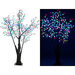 Luminea LED-Deko-Kirschbaum, 336 farbig beleuchtet, Versandrückläufer Luminea Große LED-Bäume für innen und außen